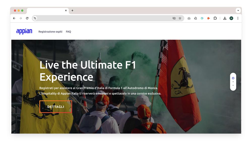 Appian F1 Experience